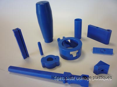 Matière plastique usinée PEHD-500 Bleu